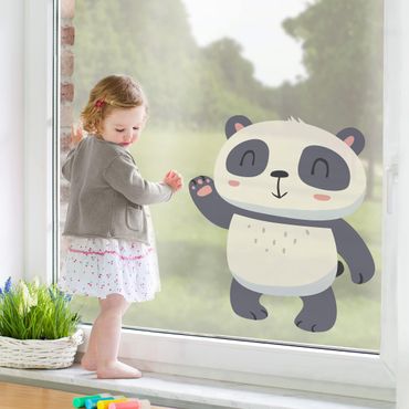 Autocolantes para vidros Waving Panda