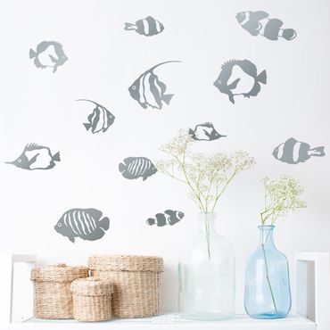 Autocolantes de parede Fish Set 12-Pieces