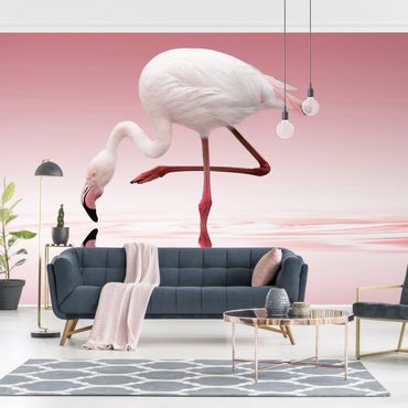 Mural de parede Flamingo Dance