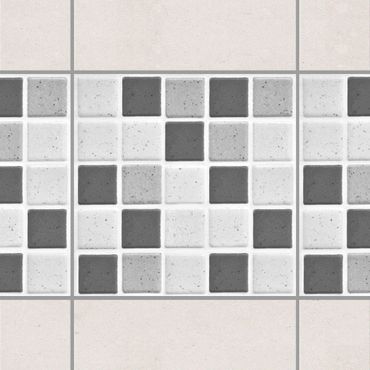 Autocolantes para azulejos Mosaic Tiles Gray