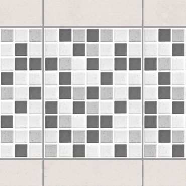 Autocolantes para azulejos Mosaic Tiles Gray