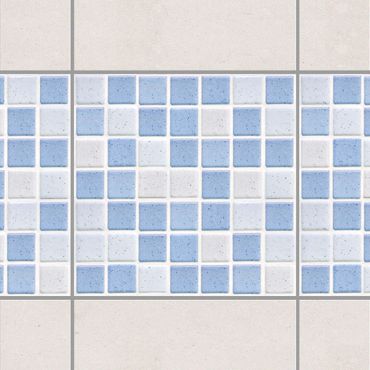 Autocolantes para azulejos Mosaic Tiles Light Blue