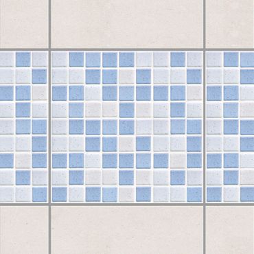 Autocolantes para azulejos Mosaic Tiles Light Blue