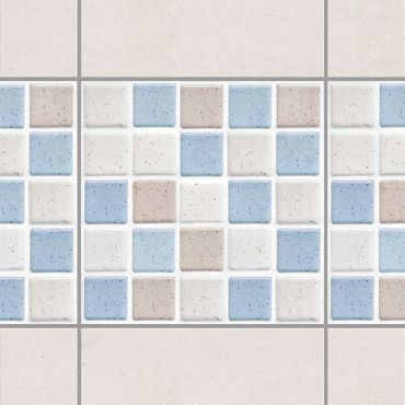 Autocolantes para azulejos Mosaic Tile Sea Sand