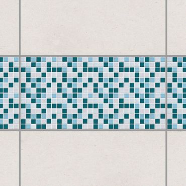 Autocolantes para azulejos Mosaic Tiles Turquoise Blue