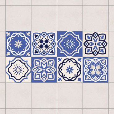Autocolantes para azulejos 8 Portuguese tiles