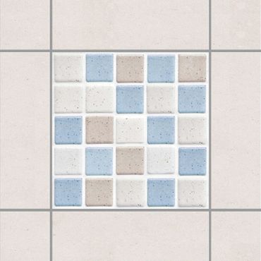 Autocolantes para azulejos Mosaic Tile Sea Sand