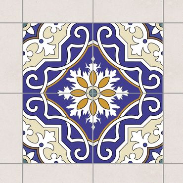Autocolantes para azulejos Tile Sticker Set - Ornament from 4 Spanish tiles