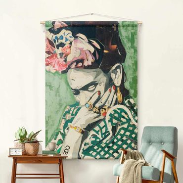 Tapeçaria de parede Frida Kahlo - Collage No.3