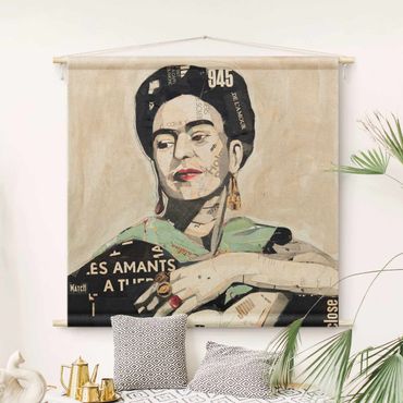 Tapeçaria de parede Frida Kahlo - Collage No.4