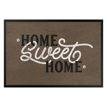 Tapetes de entrada Home sweet Home shabby Brown