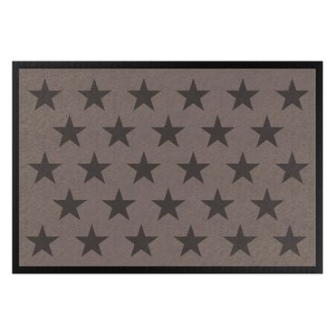 Tapetes de entrada Stars Staggered Grey Brown