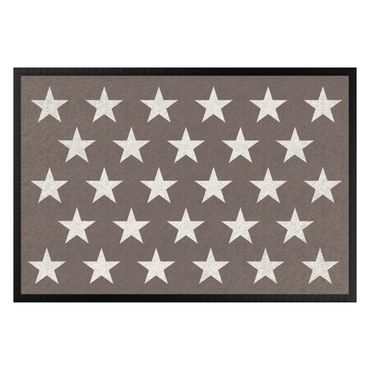 Tapetes de entrada Stars Staggered Grey Brown White
