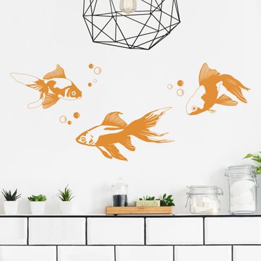 Autocolantes de parede Goldfish Set