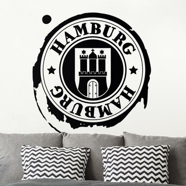 Autocolantes de parede Hamburg Logo Design