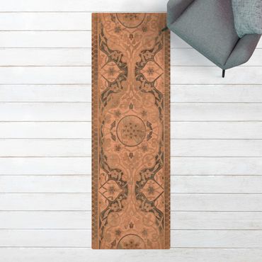 Tapete de cortiça Wood Panels Persian Vintage I
