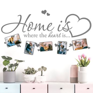 Autocolantes de parede Home is where the heart is - Picture Frame