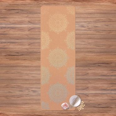 Tapete de ioga Indian Mandala Pastel