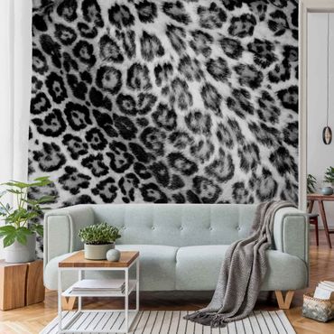 Mural de parede Jaguar Skin Black And White