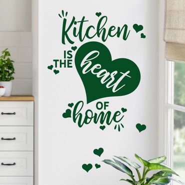 Autocolantes de parede Kitchen Is The Heart Of Home
