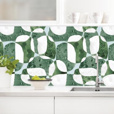 Backsplash de cozinha Living Stones Pattern In Green