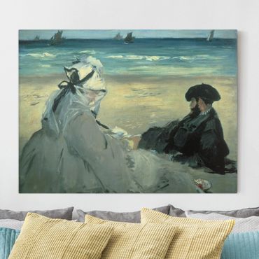 Telas decorativas Edouard Manet - On The Beach