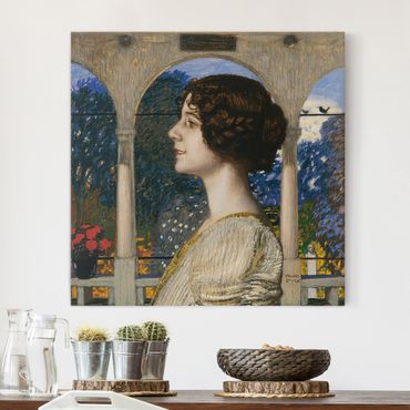 Telas decorativas Franz Von Stuck - Female Portrait