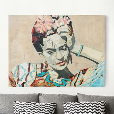 Telas decorativas Frida Kahlo - Collage No.1