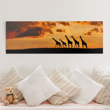 Telas decorativas Five Giraffes