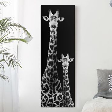 Telas decorativas Giraffe Duo Black And White