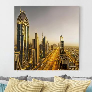 Telas decorativas Golden Dubai