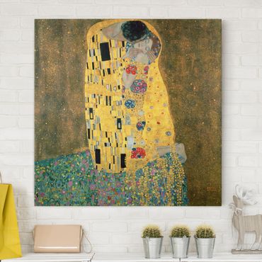 Telas decorativas Gustav Klimt - The Kiss