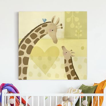 Telas decorativas Mum And I - Giraffes