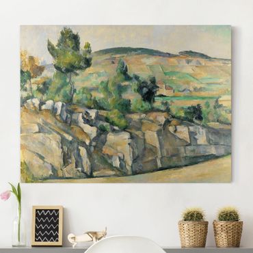 Telas decorativas Paul Cézanne - Hillside In Provence