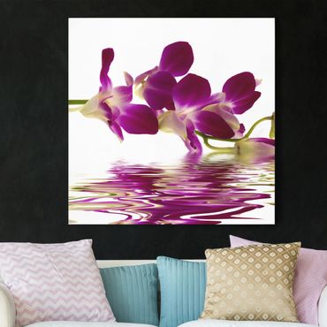 Telas decorativas Pink Orchid Waters