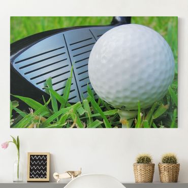Telas decorativas Playing Golf