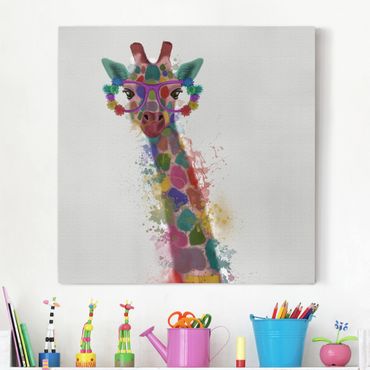 Telas decorativas Rainbow Splash Giraffe