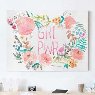 Telas decorativas Pink Flowers - Girl Power