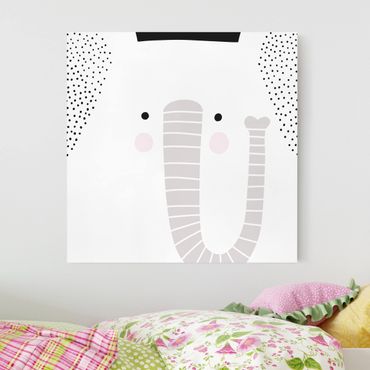 Telas decorativas Zoo With Patterns - Elephant