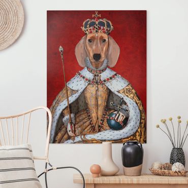 Telas decorativas Animal Portrait - Dachshund Queen