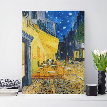 Telas decorativas Vincent van Gogh - Café Terrace at Night