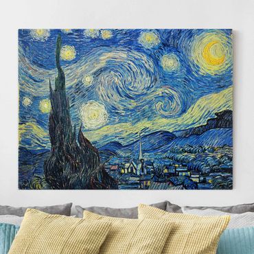 Telas decorativas Vincent Van Gogh - The Starry Night