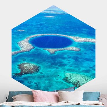 Papel de parede hexagonal Lighthouse Reef Of Belize