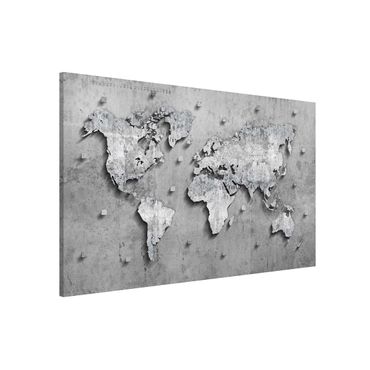 Quadros magnéticos Concrete World Map