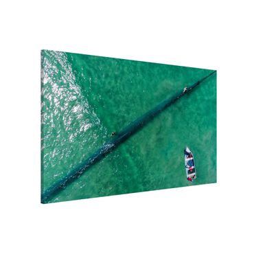 Quadros magnéticos Aerial View - Fishermen