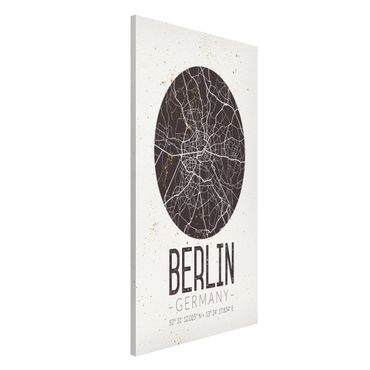 Quadros magnéticos City Map Berlin - Retro