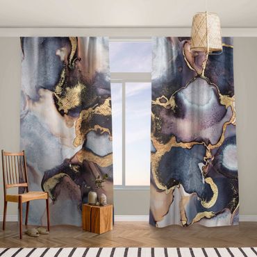 Cortinas Marble Watercolour With Gold