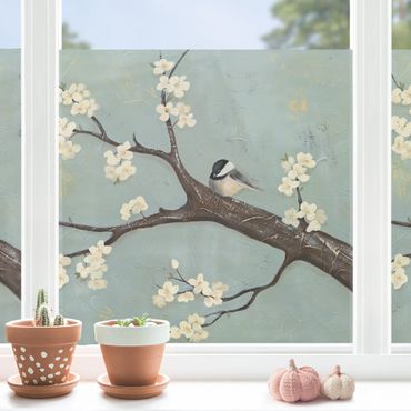 Péliculas para janelas Bird On Cherry Tree