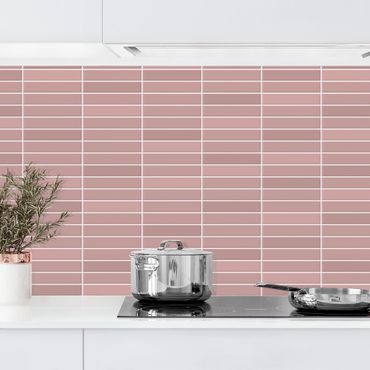 Backsplash de cozinha Metro Tiles - Antique Pink