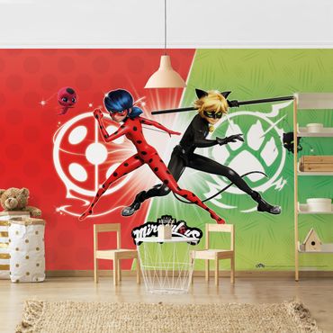 Mural de parede Miraculous Ladybug and Cat Noir